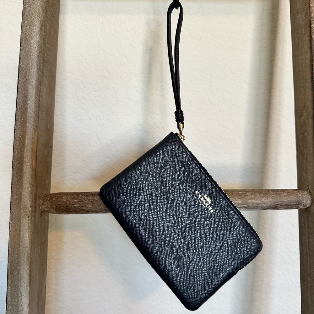 Crossgrain Dark Navy Coach Wristlet